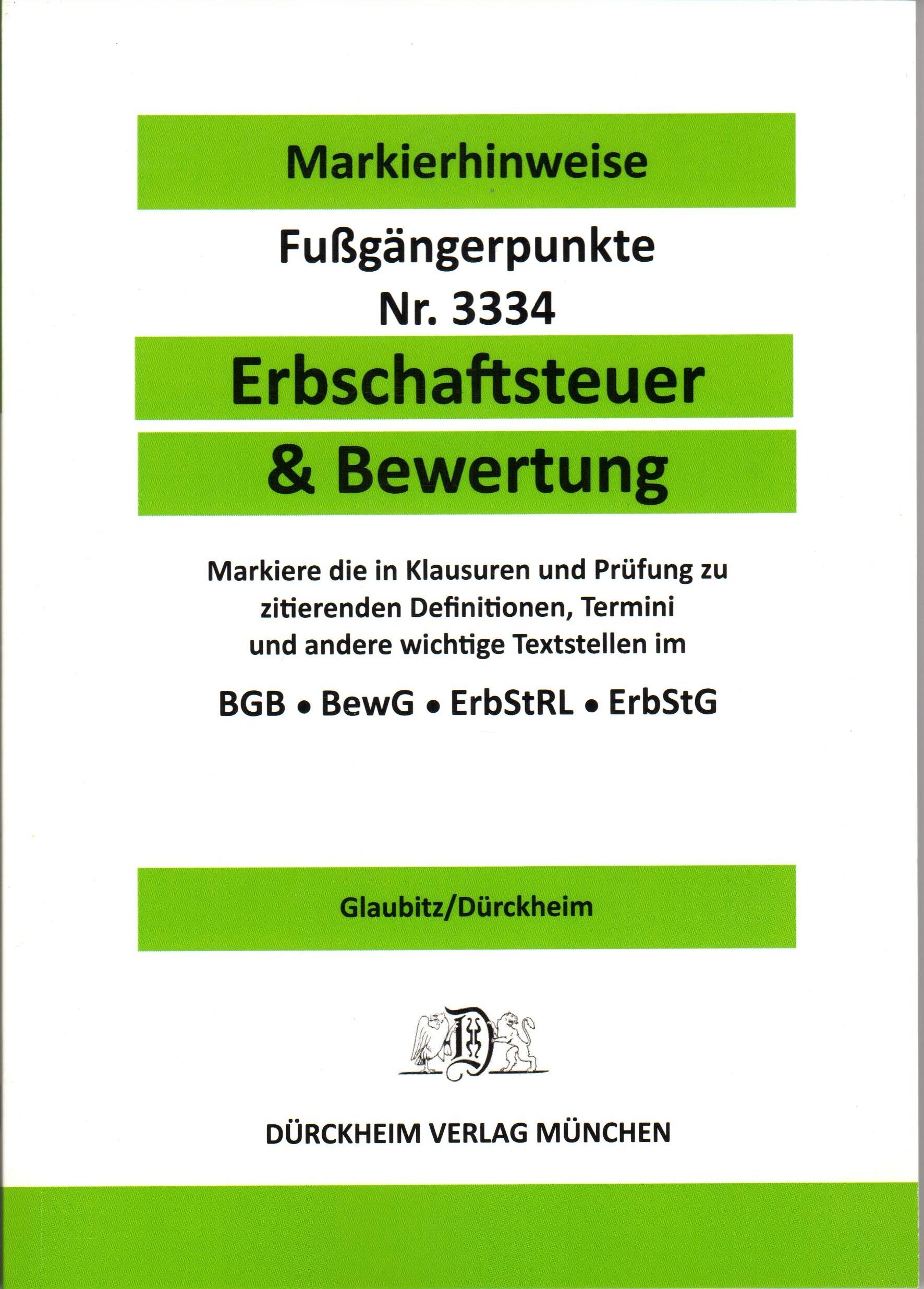 Cover: 9783864533334 | ERBSCHAFTSTEUER &amp; BEWERTUNG...