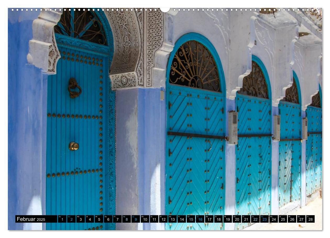 Bild: 9783435618439 | Chefchaouen - Sinfonie in Blau und Weiß (Wandkalender 2025 DIN A2...