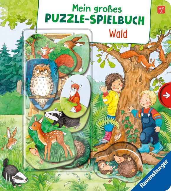 Cover: 9783473418244 | Mein großes Puzzle-Spielbuch: Wald | Mila Rulff | Buch | 12 S. | 2023