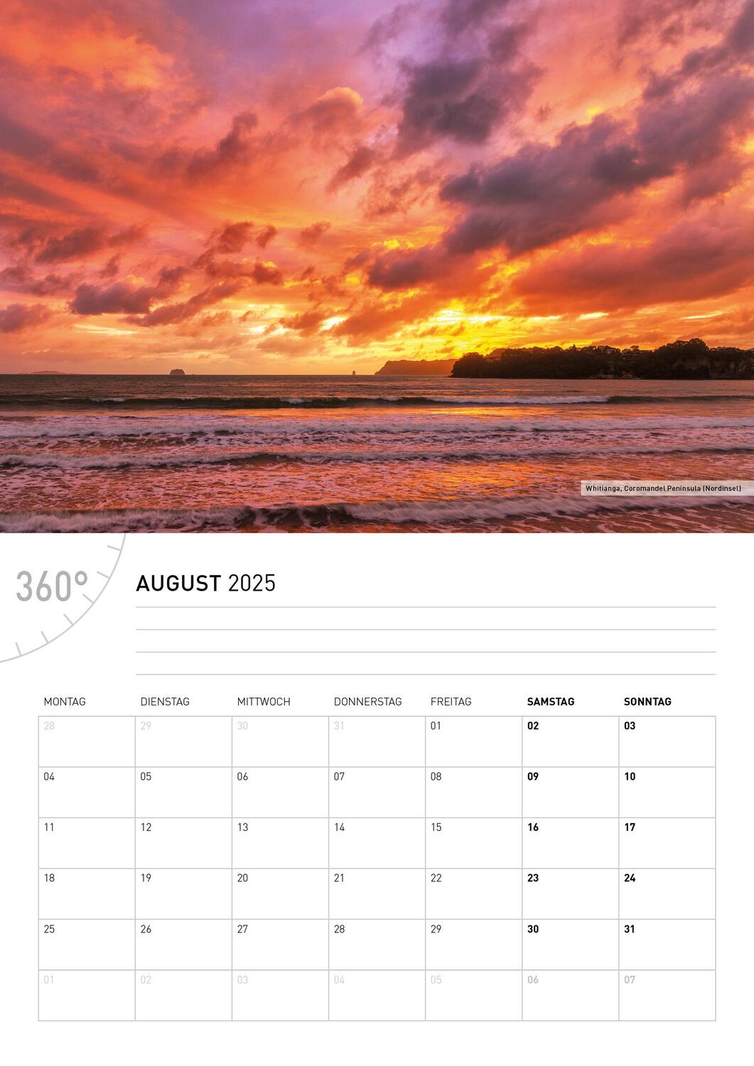 Bild: 9783968555720 | 360° Neuseeland Broschürenkalender 2025 | Christian Heeb | Kalender