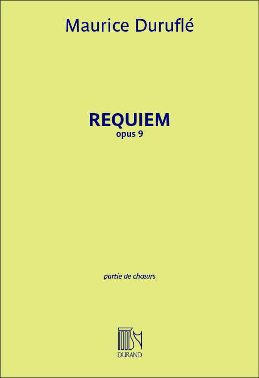 Cover: 9790044061266 | Requiem Opus 9 - Choral Score | Maurice Duruflé | Einzelstimme | 2001
