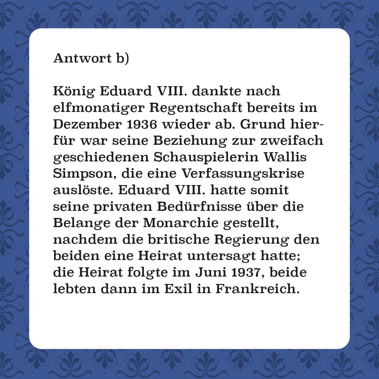 Bild: 4250364115223 | Royals-Quiz | 66 Fragen rund um die europäischen Königshäuser | Kamm