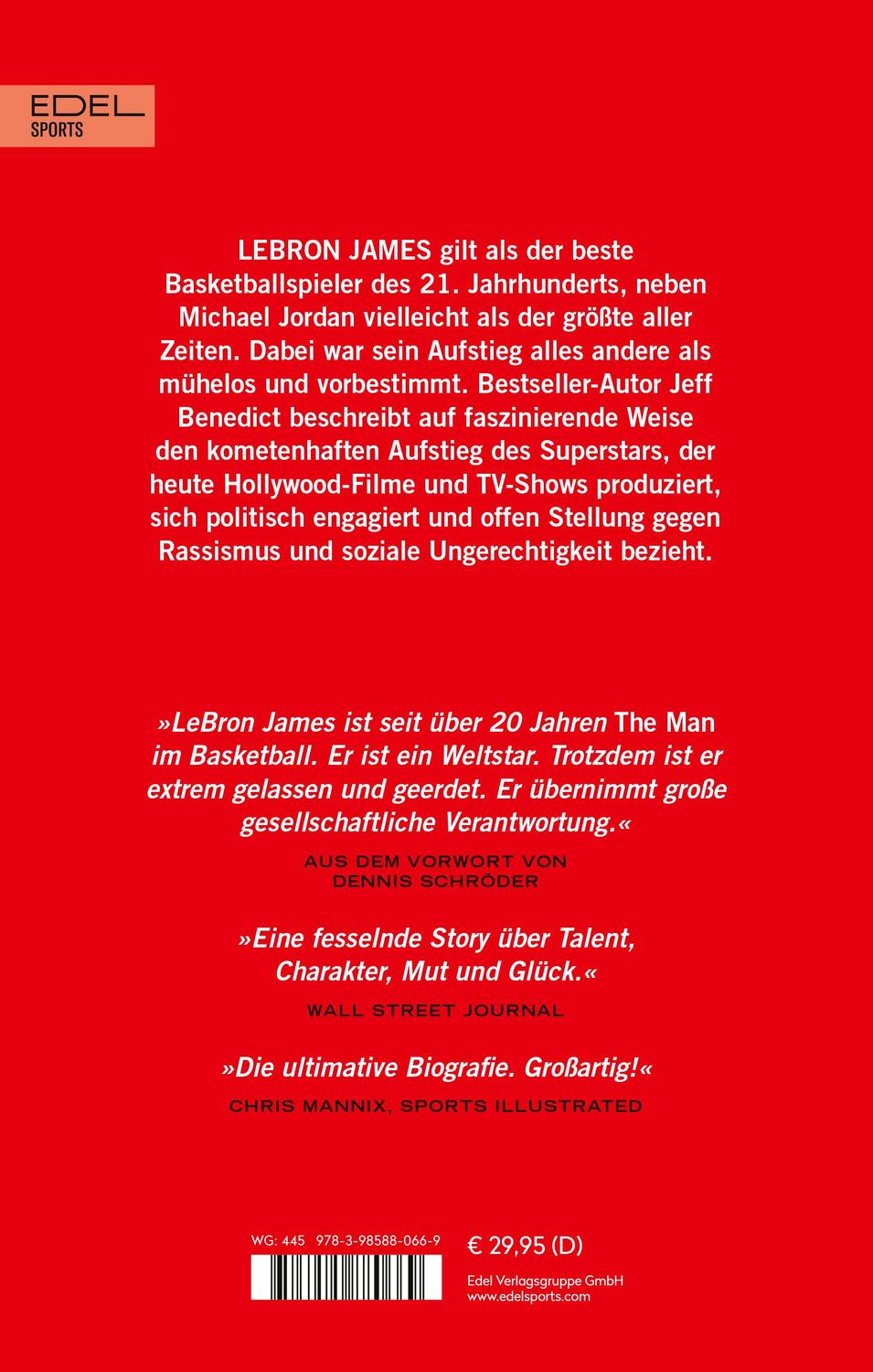 Rückseite: 9783985880669 | LeBron. Die Biografie des NBA-Superstars | Jeff Benedict | Buch | 2023