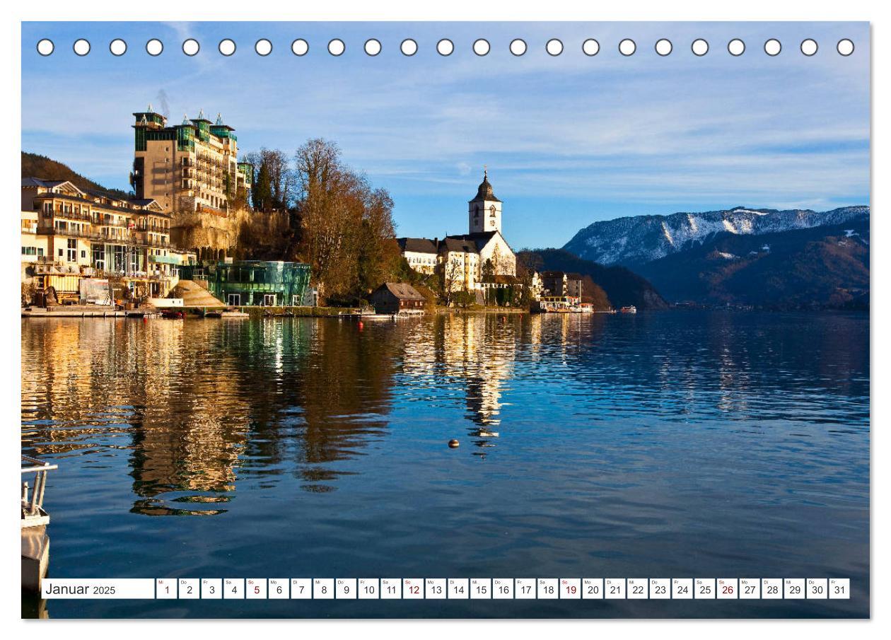 Bild: 9783435385140 | Der schöne Wolfgangsee im Salzkammergut (Tischkalender 2025 DIN A5...