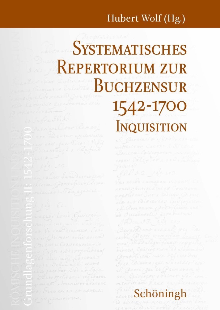 Cover: 9783506789198 | Systematisches Repertorium zur Buchzensur 1542-1700 | Hubert Wolf