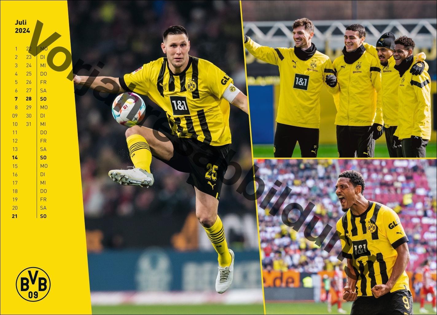 Bild: 9783756404735 | BVB Edition Kalender 2025 | Heye | Kalender | Bundesliga Kalender Heye