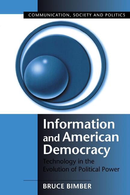 Cover: 9780521804929 | Information and American Democracy | Bruce Bimber | Taschenbuch | 2003