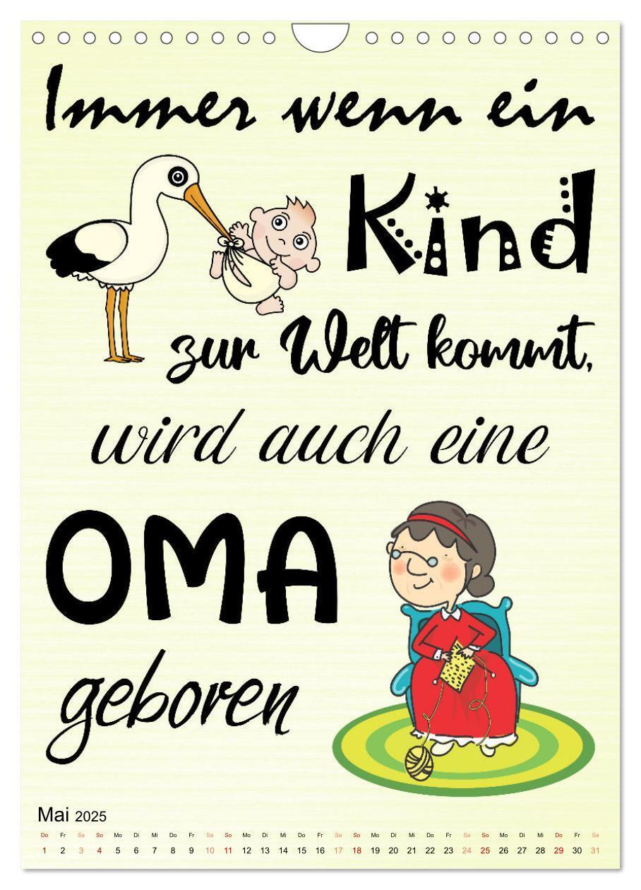 Bild: 9783435889006 | Glück ist, Oma zu sein (Wandkalender 2025 DIN A4 hoch), CALVENDO...