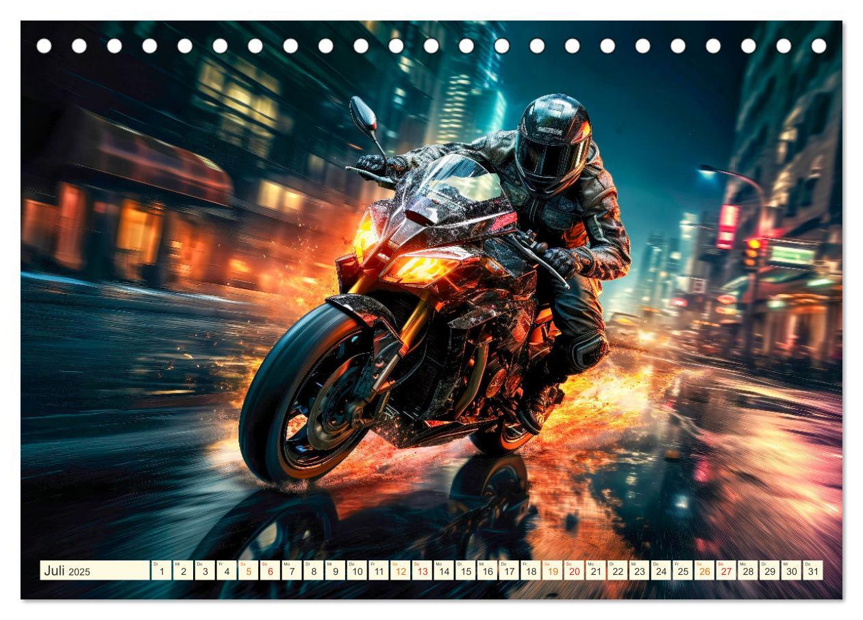 Bild: 9783383892349 | Motorrad Fantasien (Tischkalender 2025 DIN A5 quer), CALVENDO...