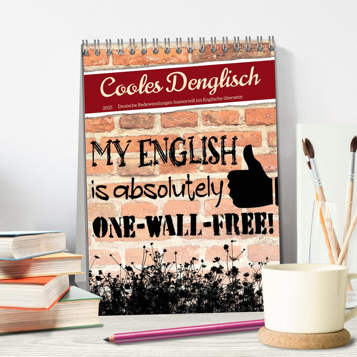 Bild: 9783435891702 | Cooles Denglisch (Tischkalender 2025 DIN A5 hoch), CALVENDO...