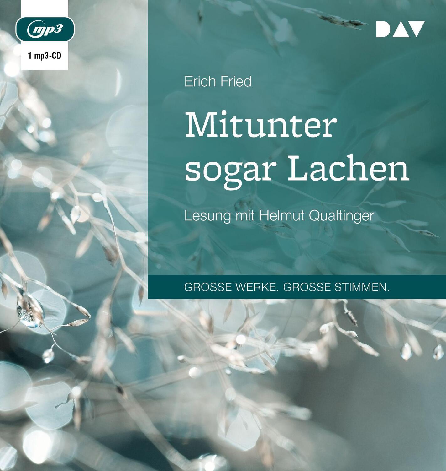 Cover: 9783742419200 | Mitunter sogar Lachen | Lesung mit Helmut Qualtinger (1 mp3-CD) | MP3