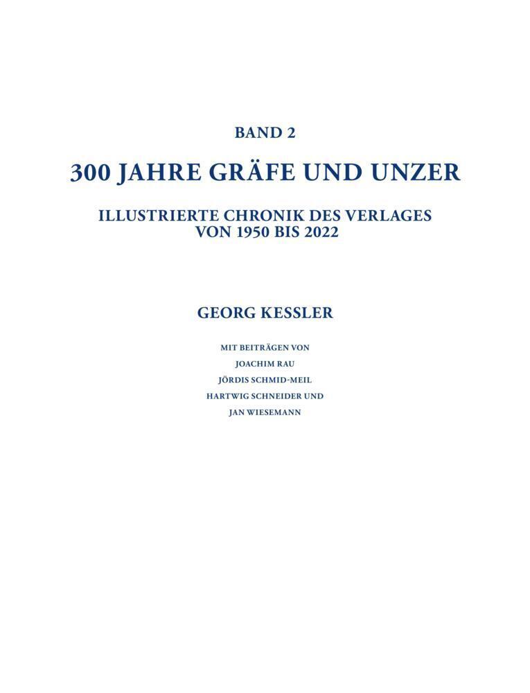 Bild: 9783833887574 | 300 Jahre GRÄFE UND UNZER (Bände 1+2) | Michael Knoche (u. a.) | Buch