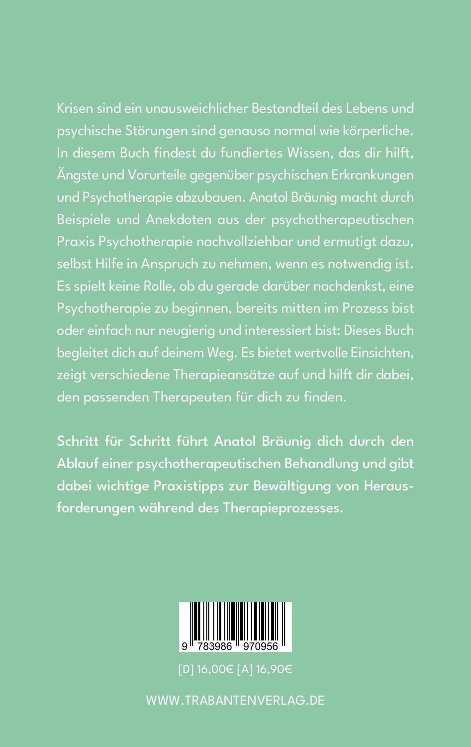 Rückseite: 9783986970956 | Der Psychotherapie-Kompass | Anatol Bräunig | Taschenbuch | Paperback