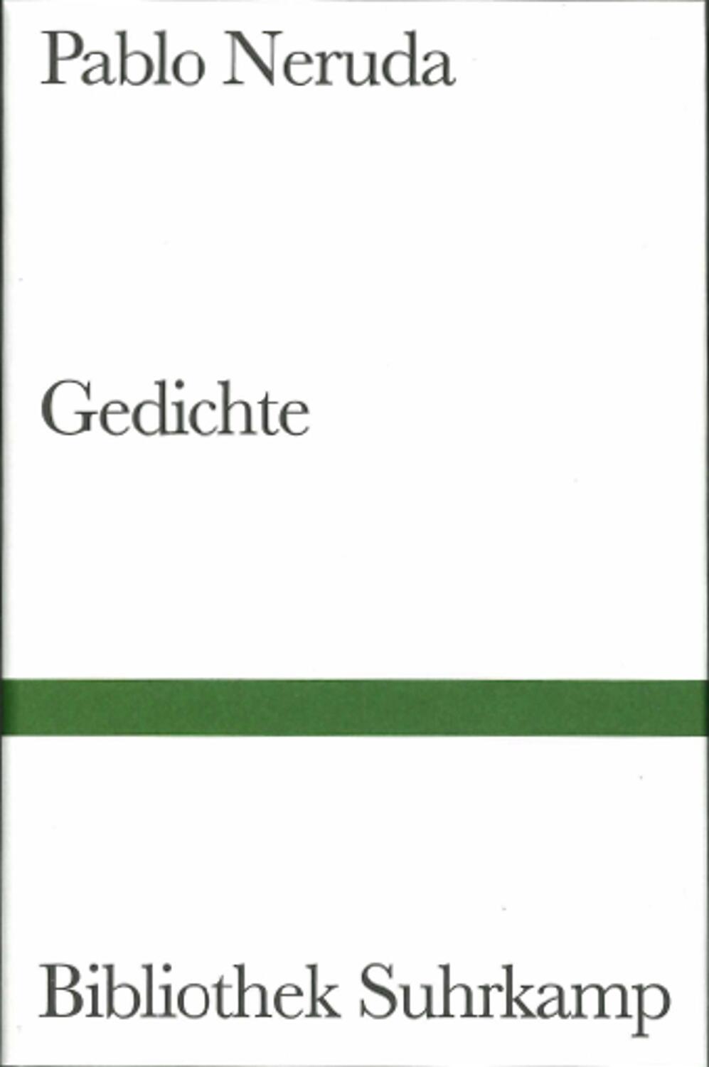 Cover: 9783518010990 | Gedichte | Spanisch und Deutsch | Pablo Neruda | Taschenbuch