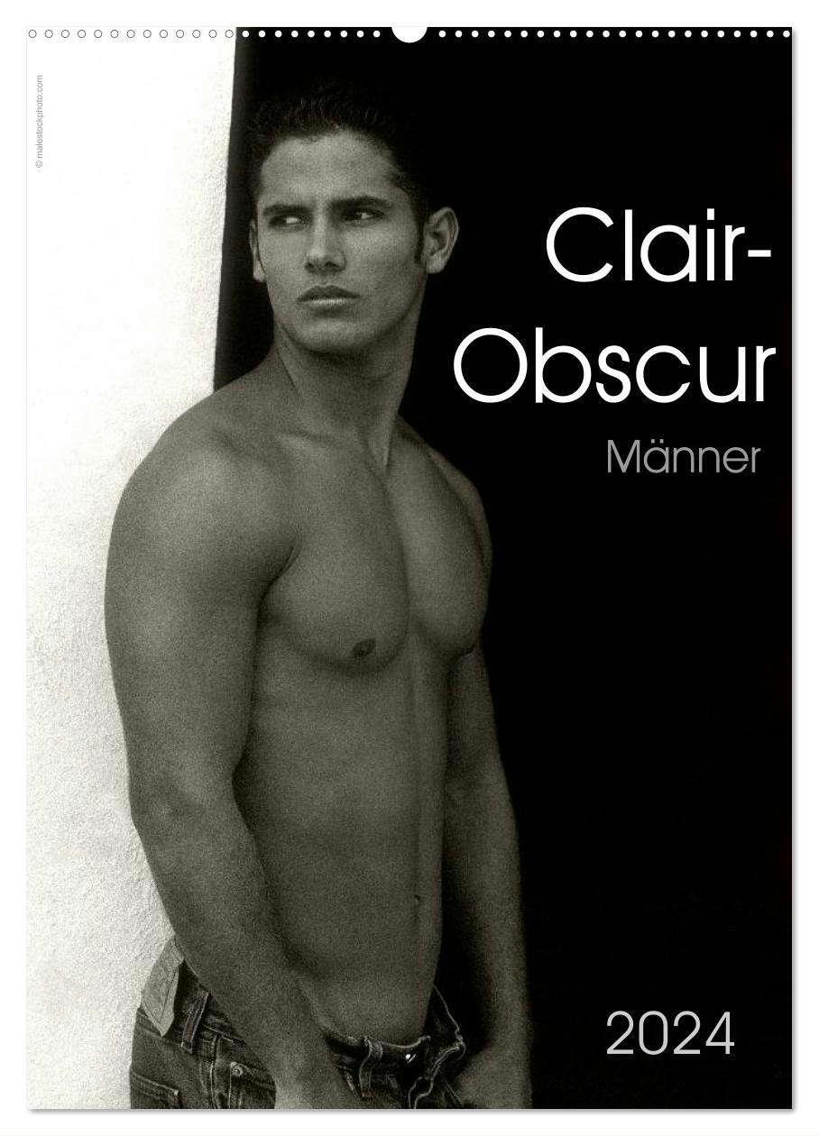 Cover: 9783675898134 | Clair-Obscur Männer 2024 (Wandkalender 2024 DIN A2 hoch), CALVENDO...