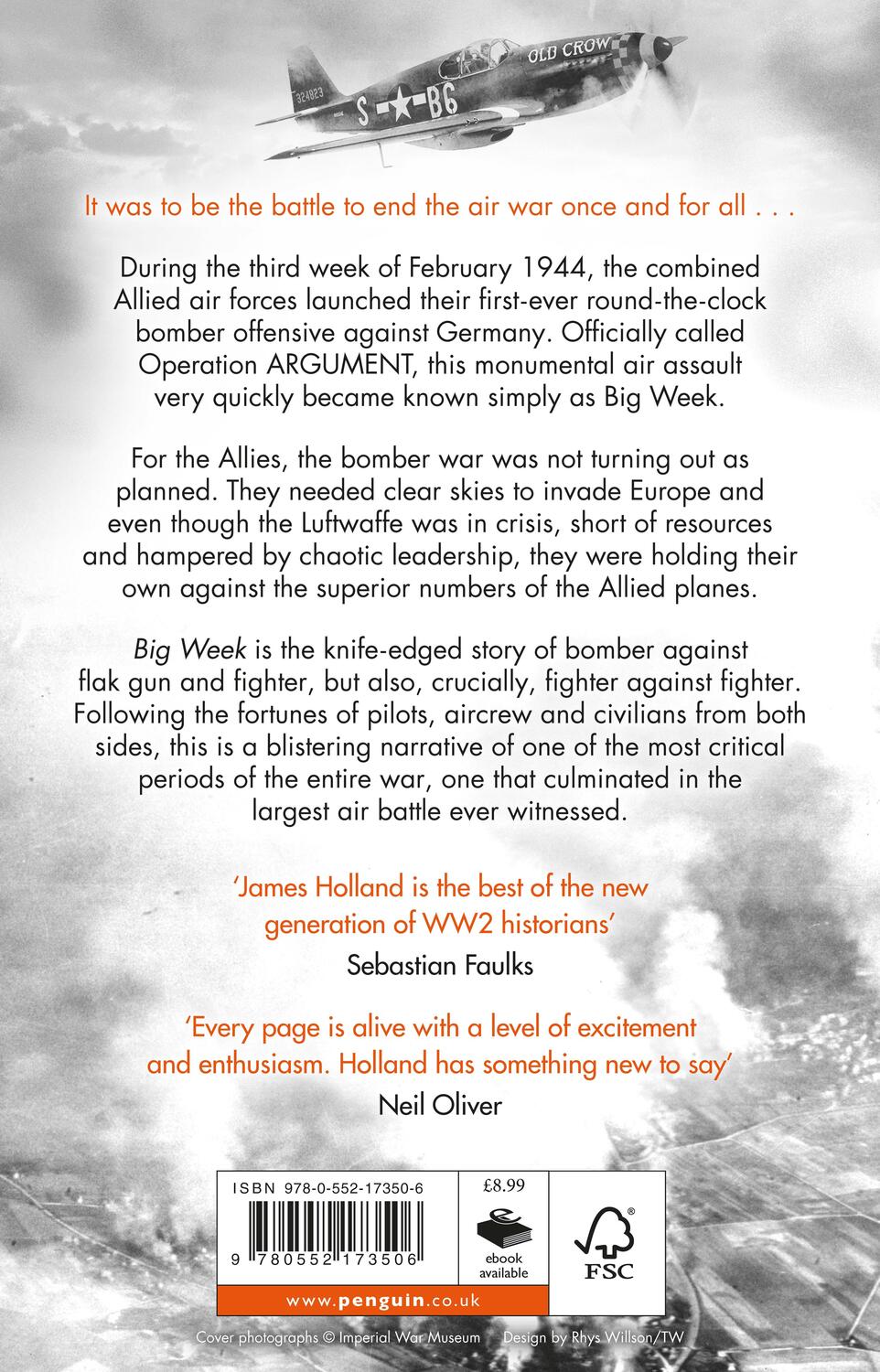 Rückseite: 9780552173506 | Big Week | The Biggest Air Battle of World War Two | James Holland
