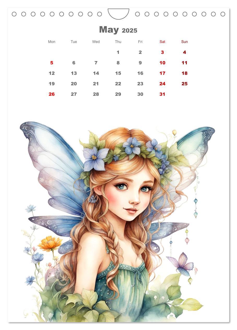 Bild: 9781325924967 | The fairies (Wall Calendar 2025 DIN A4 portrait), CALVENDO 12 Month...