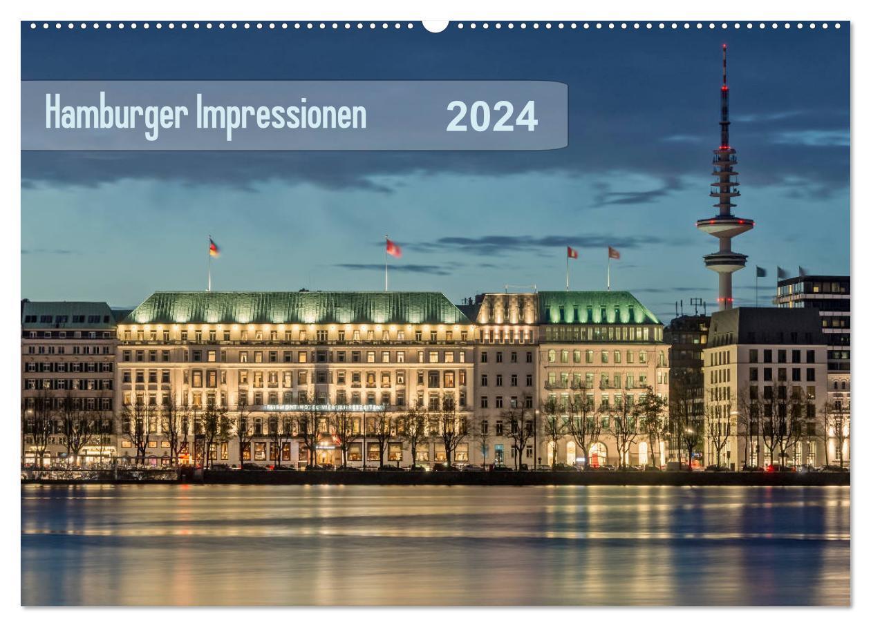 Cover: 9783383114748 | Hamburger Impressionen 2024 (Wandkalender 2024 DIN A2 quer),...