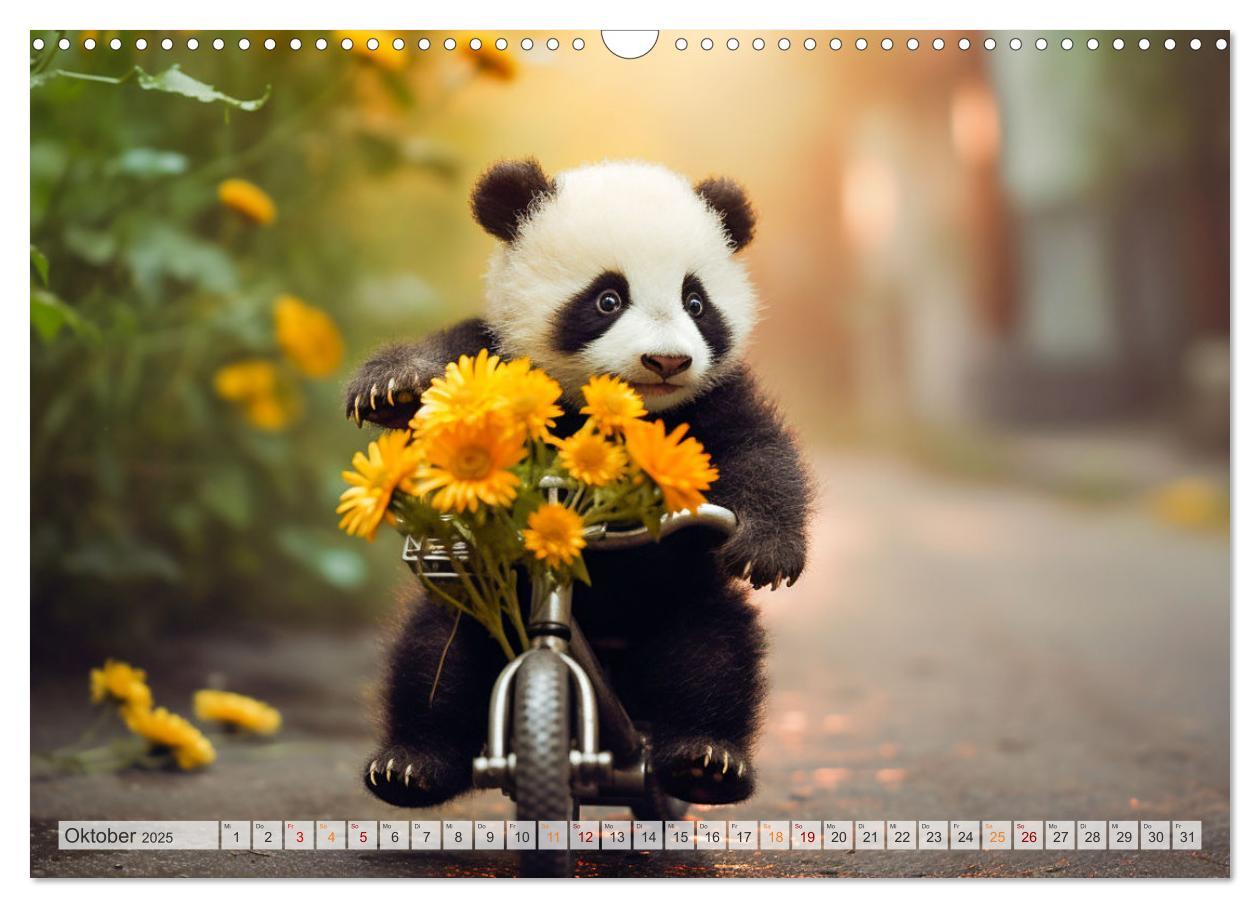 Bild: 9783383893636 | Die Abenteuer des kleinen Panda (Wandkalender 2025 DIN A3 quer),...