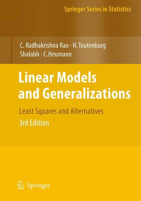 Cover: 9783540742265 | Linear Models and Generalizations | Least Squares and Alternatives