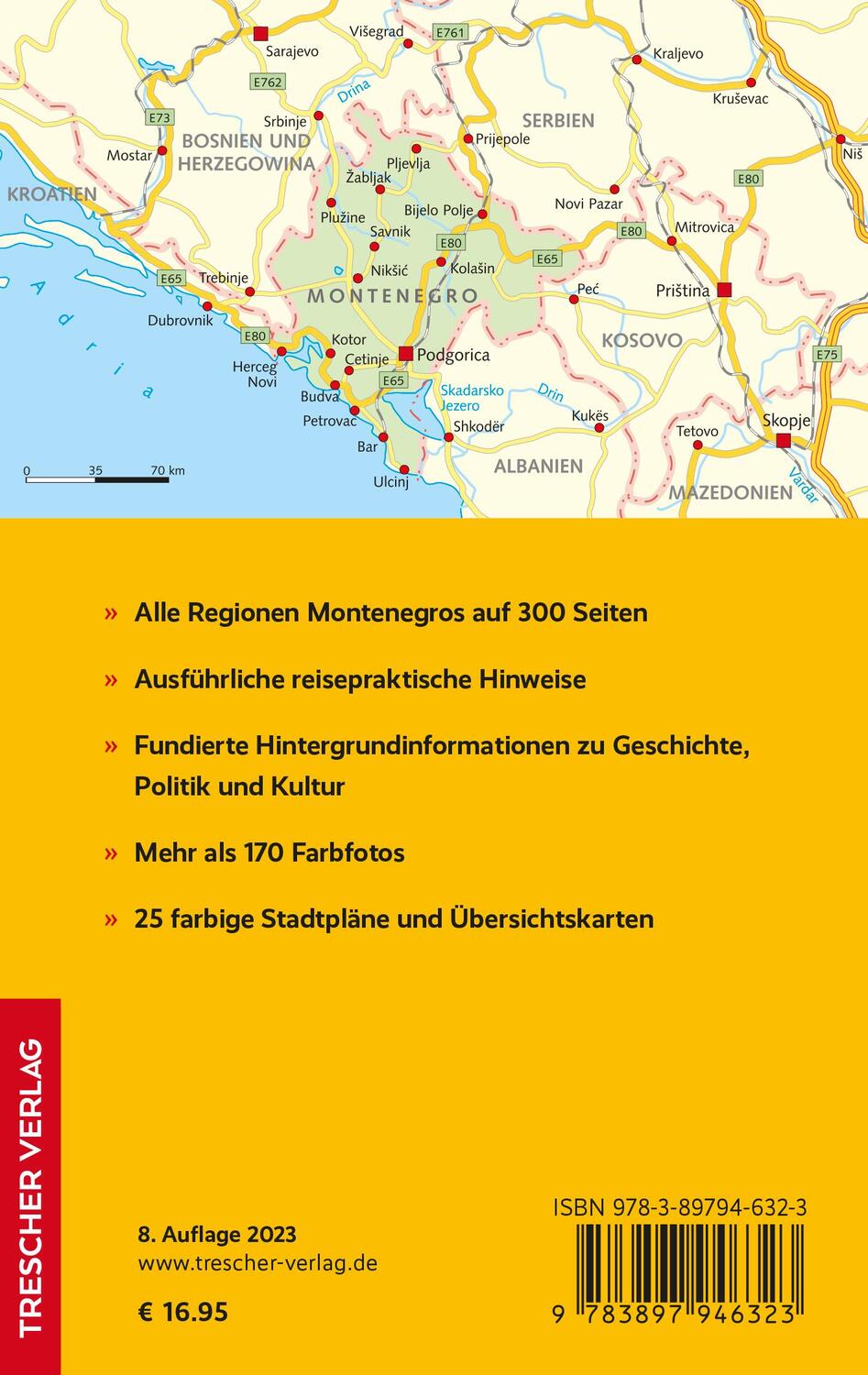 Rückseite: 9783897946323 | TRESCHER Reiseführer Montenegro | Marko Plesnik | Taschenbuch | 300 S.