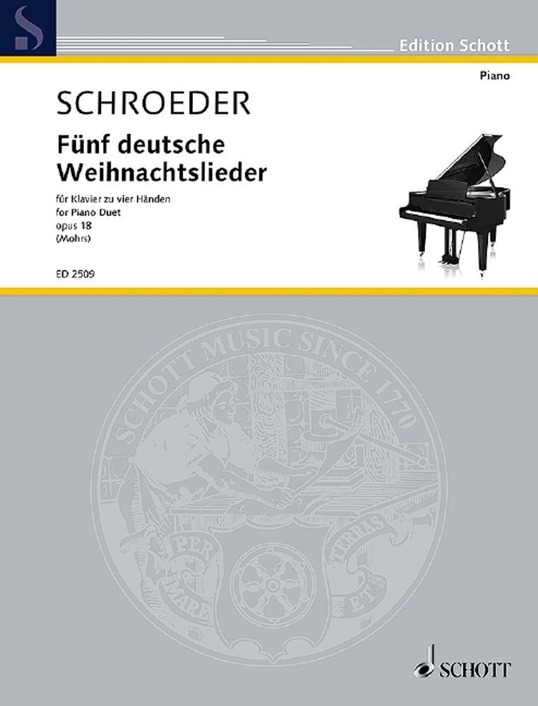 Cover: 9790001037914 | Deutsche Weihnachtslieder(5) | Hermann Schroeder | Buch | Schott Music