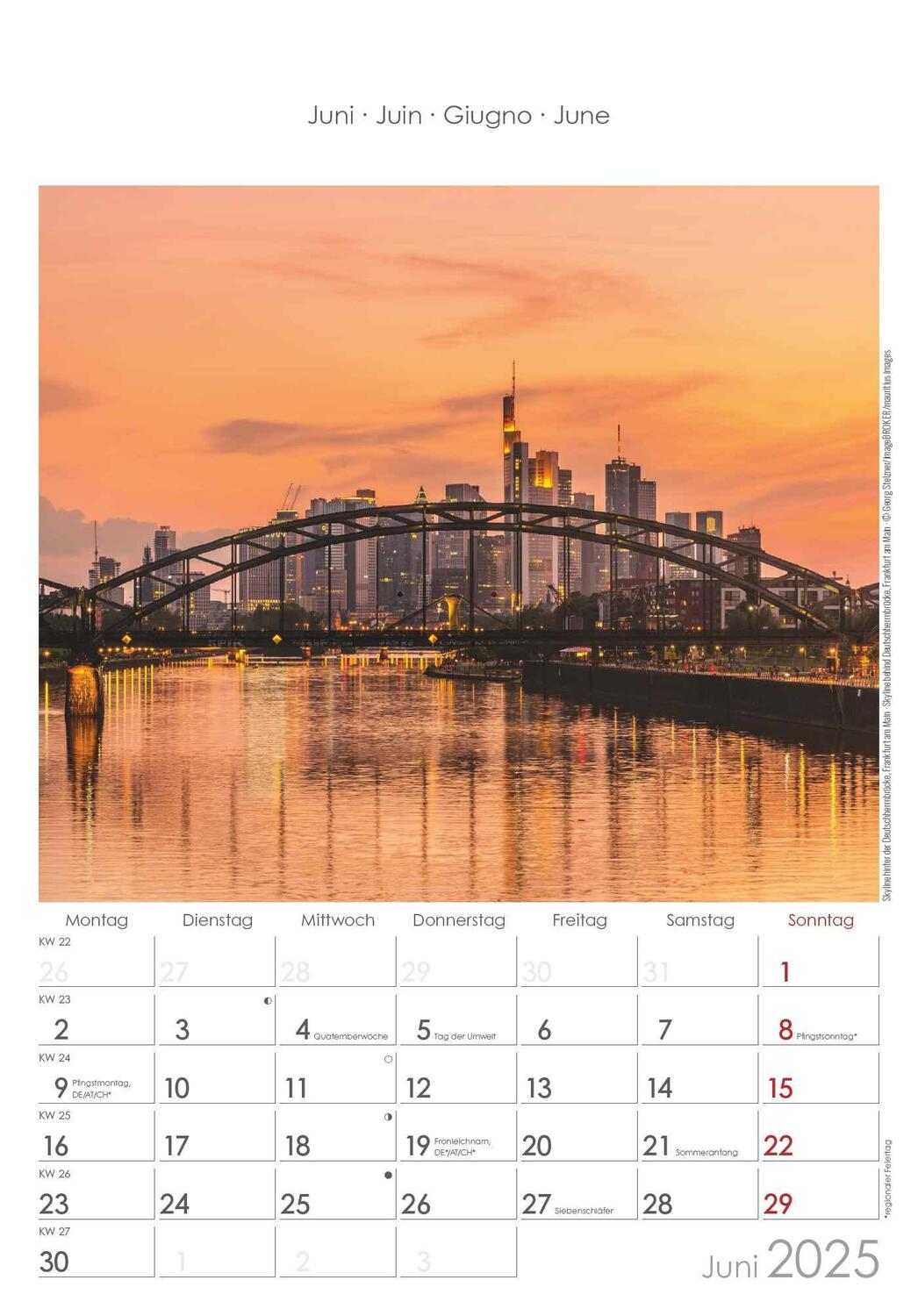 Bild: 4251732343194 | Hessen 2025 - Bild-Kalender 23,7x34 cm - Regional-Kalender -...