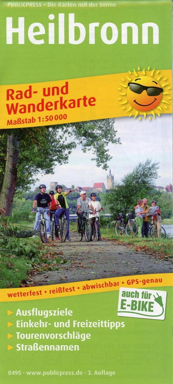 Cover: 9783747304952 | Heilbronn 1:50 000 | (Land-)Karte | Rad- und Wanderkarte | Deutsch