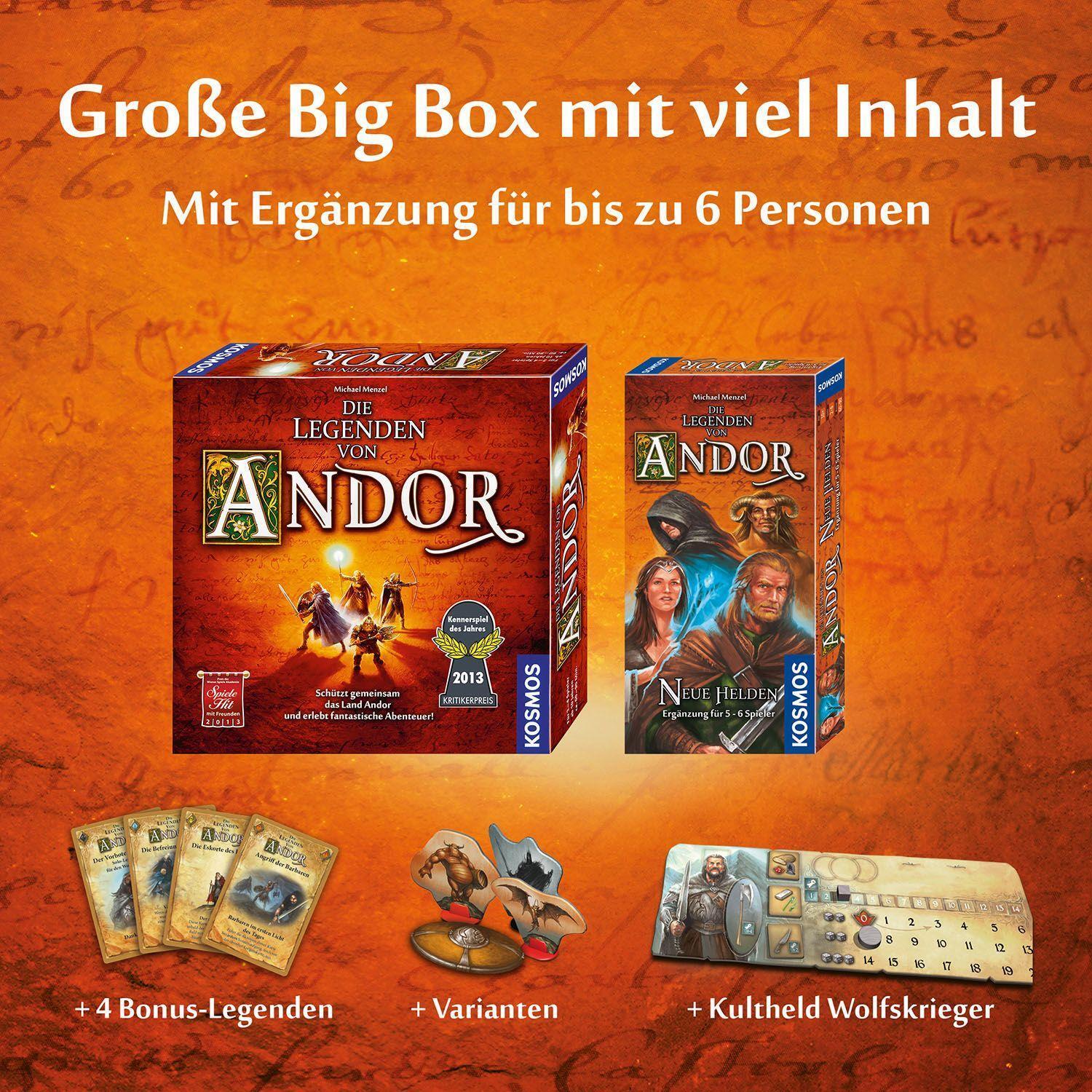 Bild: 4002051683122 | Die Legenden von Andor - Big Box | Spiel | Michael Menzel | Spiel