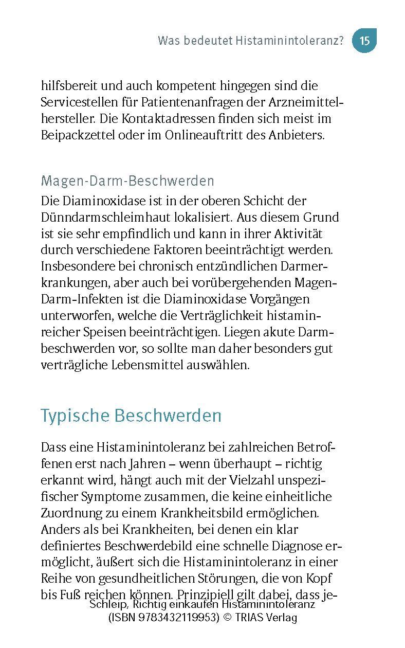 Bild: 9783432119953 | Richtig einkaufen Histamin-Intoleranz | Thilo Schleip | Taschenbuch