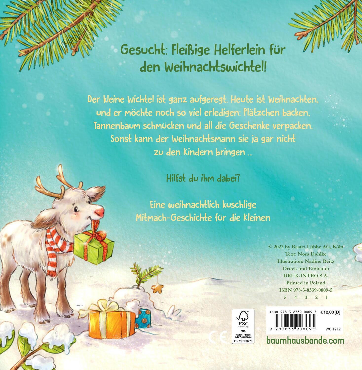 Bild: 9783833908095 | Die Weihnachtswichtelwerkstatt (Pappbilderbuch) | Nora Dahlke | Buch