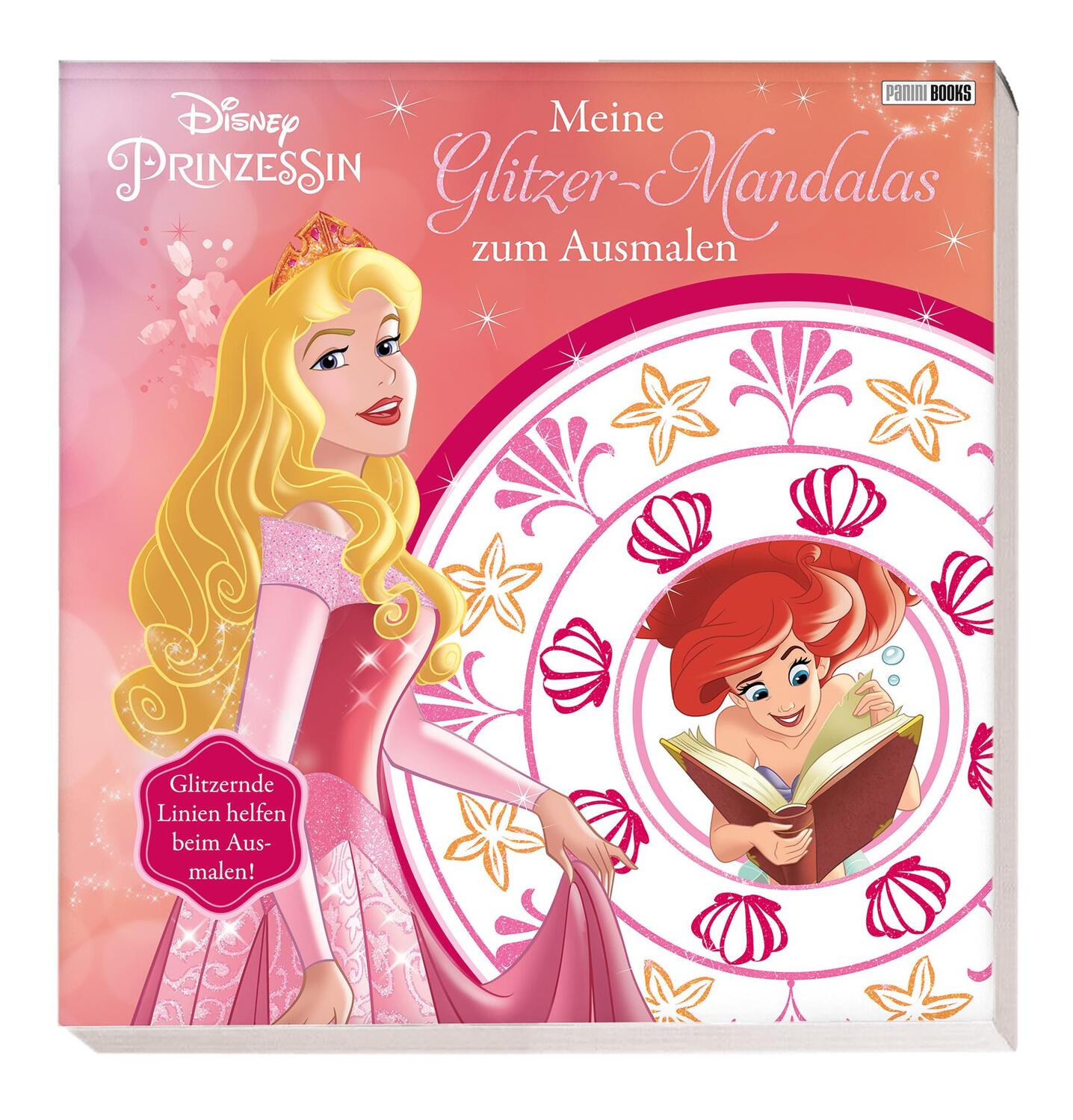 Cover: 9783833240089 | Disney Prinzessin: Meine Glitzer-Mandalas zum Ausmalen | Taschenbuch