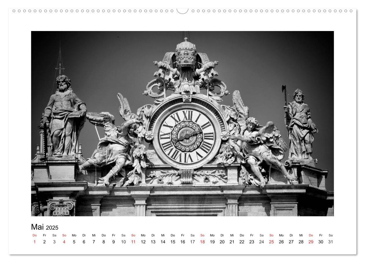 Bild: 9783435580194 | ROM Monochrom (Wandkalender 2025 DIN A2 quer), CALVENDO Monatskalender