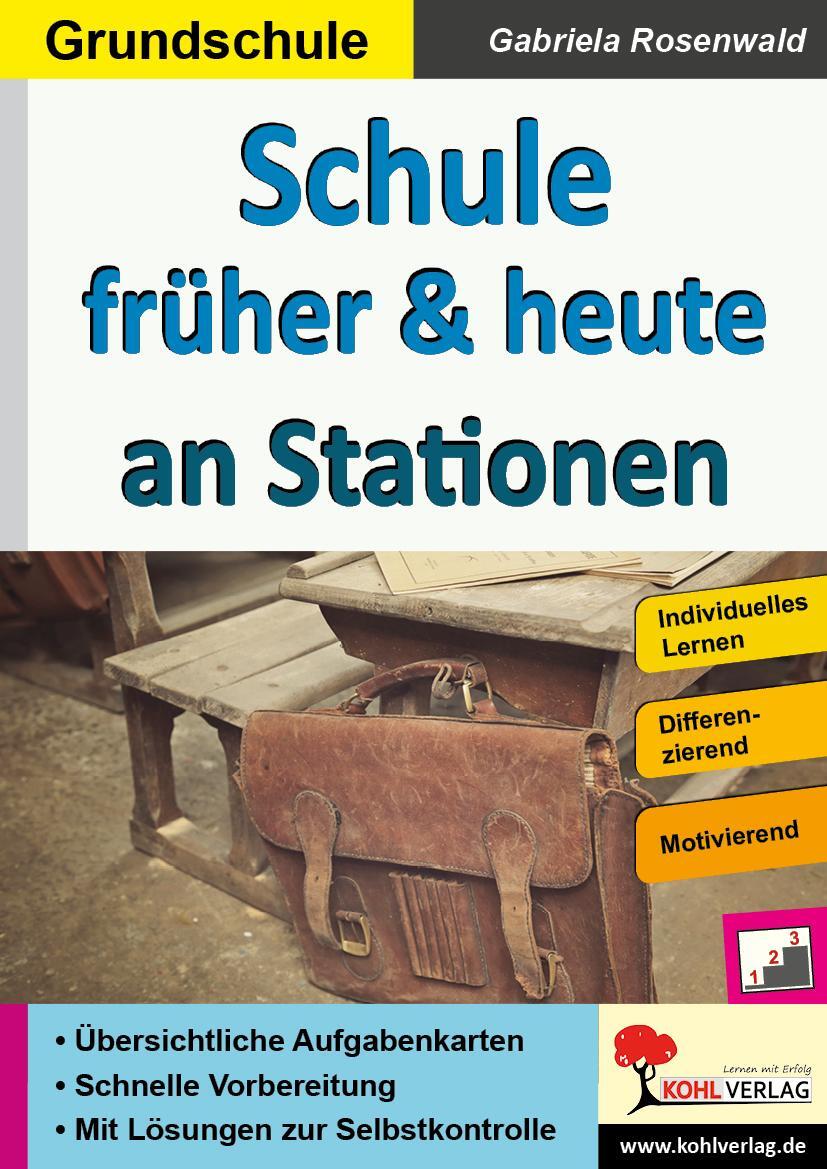 Cover: 9783960403159 | Schule früher & heute an Stationen | Taschenbuch | Stationenlernen