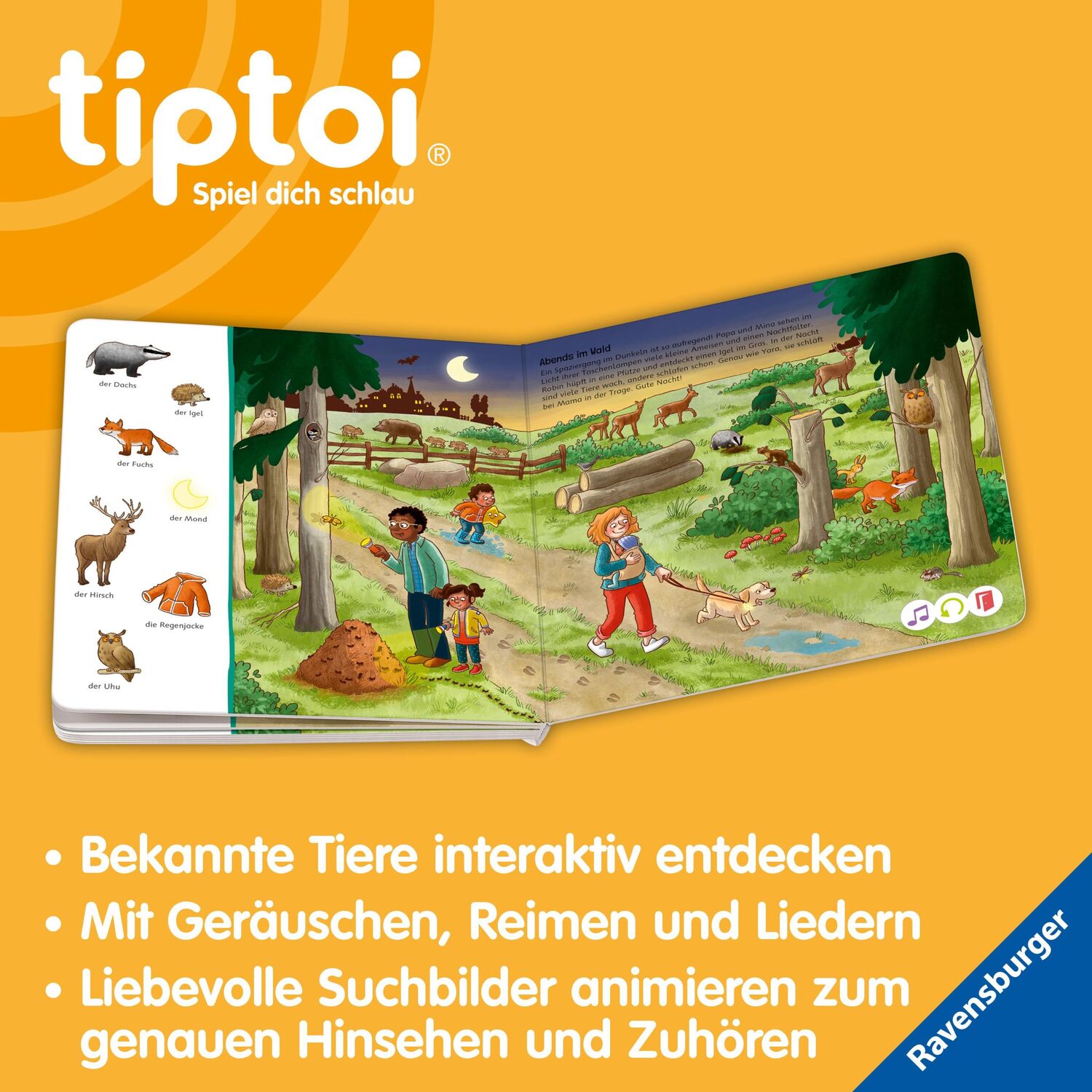 Bild: 9783473492909 | tiptoi® Suchen und Entdecken: Meine Tiere | Sandra Grimm | Buch | 2024