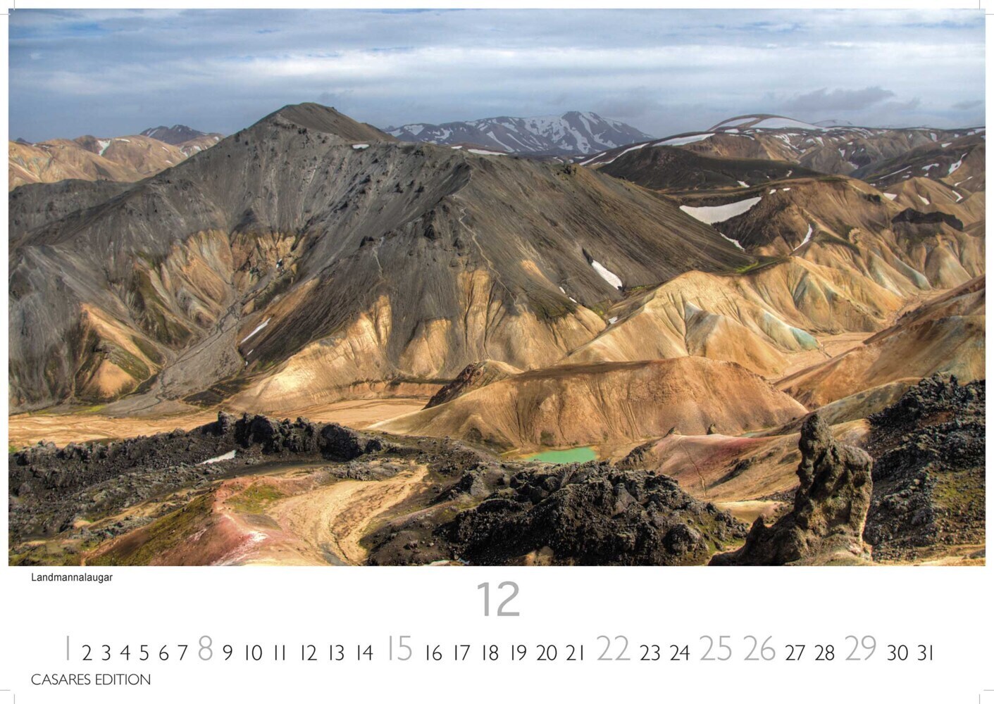 Bild: 9789918620548 | Island 2024 L 35x50cm | Kalender | 14 S. | Deutsch | 2024