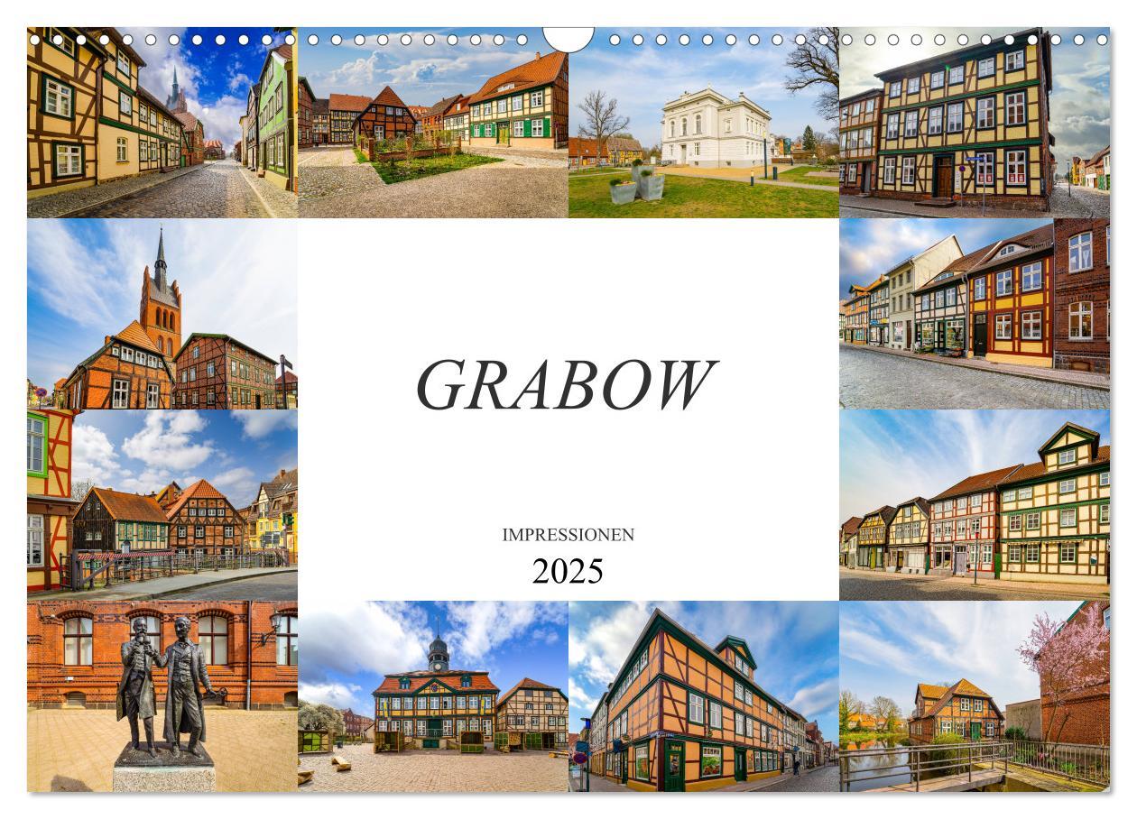 Cover: 9783435240784 | Grabow Impressionen (Wandkalender 2025 DIN A3 quer), CALVENDO...