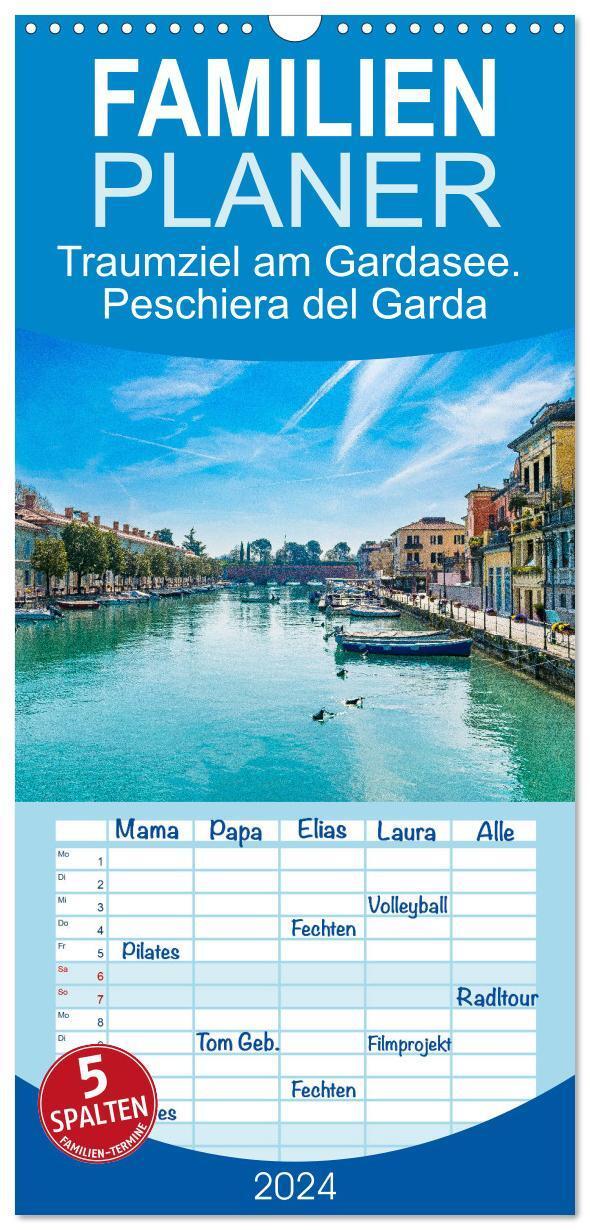 Cover: 9783675599208 | Familienplaner 2024 - Traumziel am Gardasee. Peschiera del Garda...