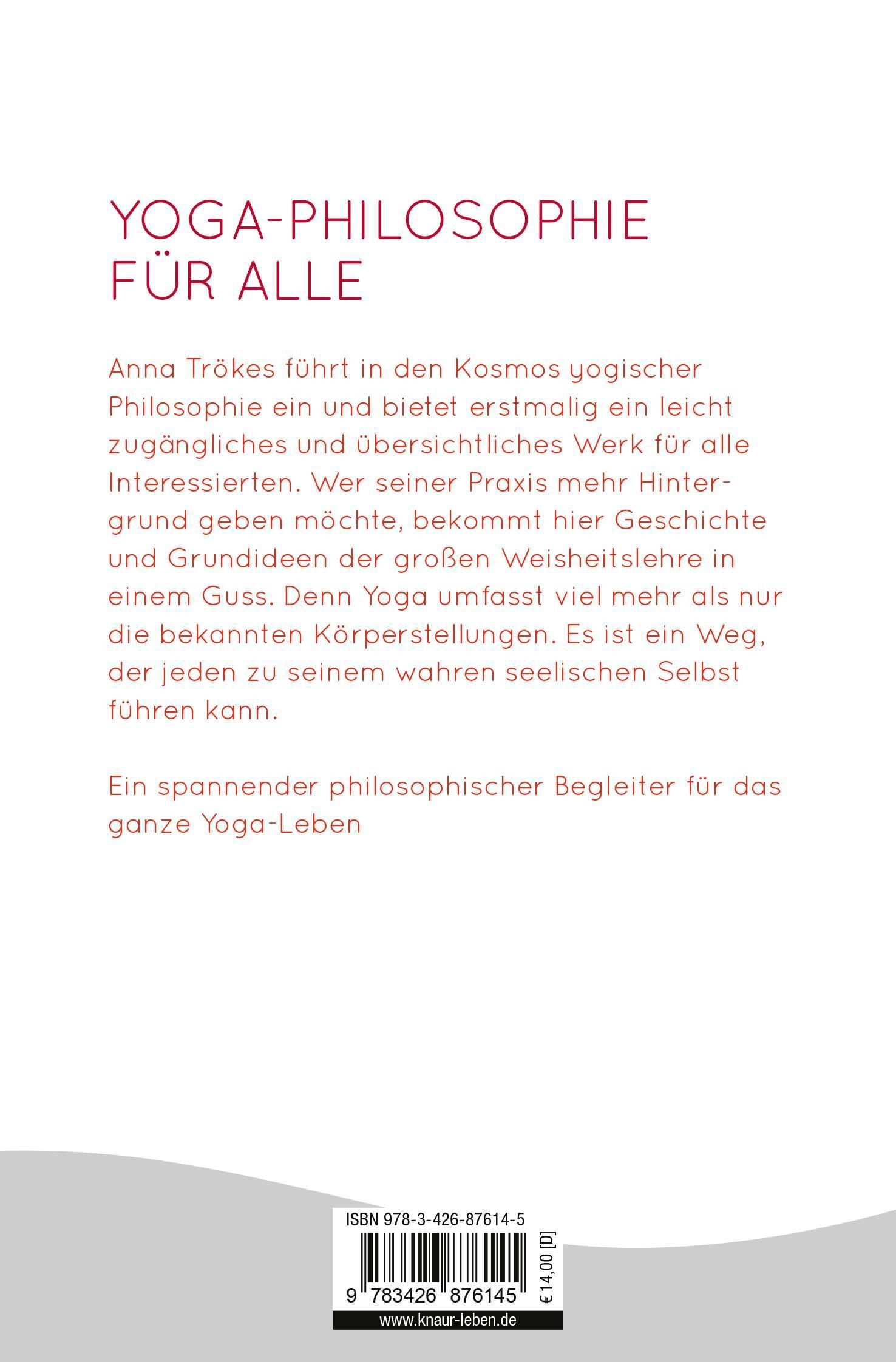 Rückseite: 9783426876145 | Die kleine Yoga-Philosophie | Grundlagen und Übungspraxis verstehen