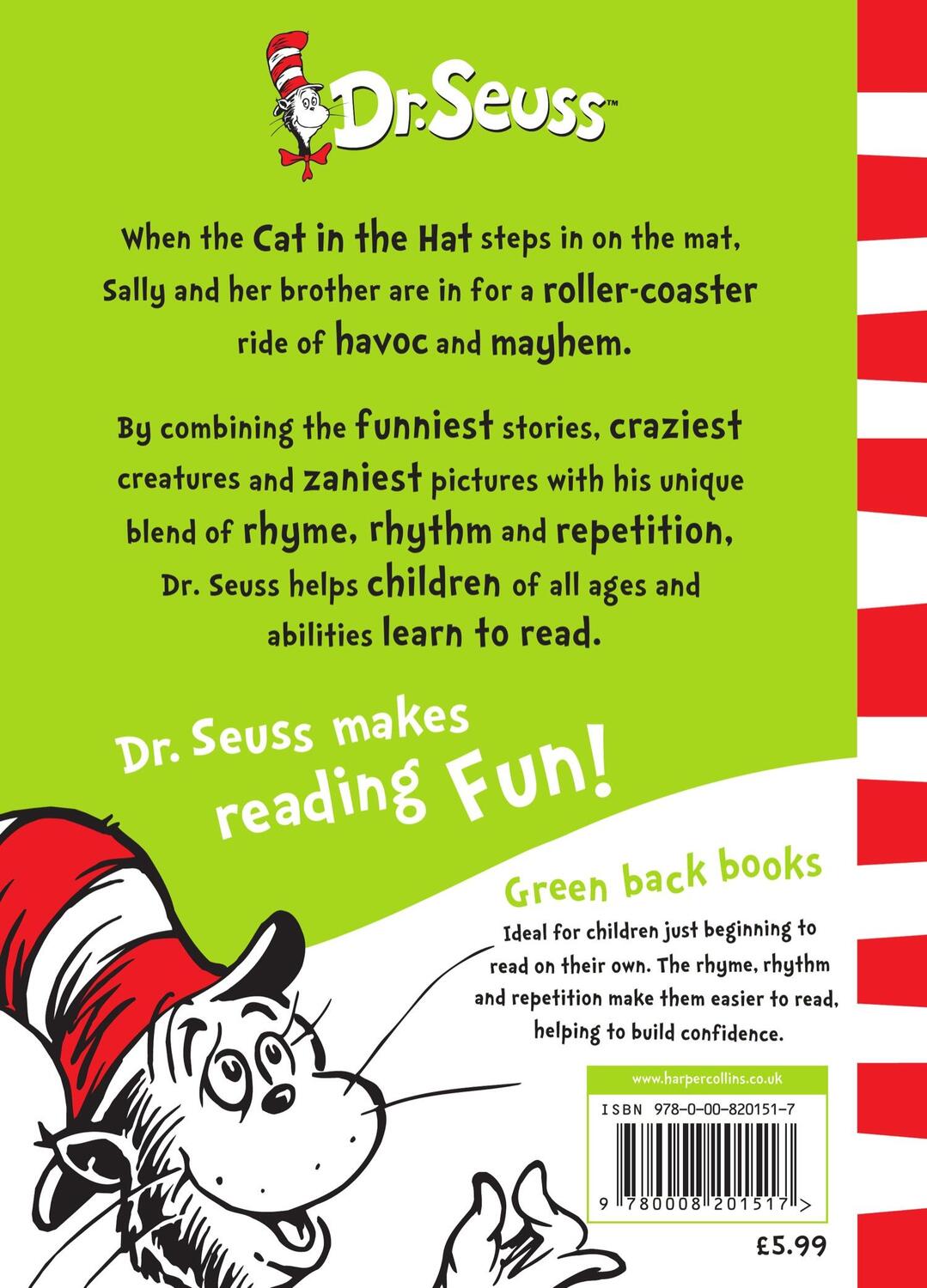 Rückseite: 9780008201517 | The Cat in the Hat | Dr. Seuss | Taschenbuch | 64 S. | Englisch | 2016