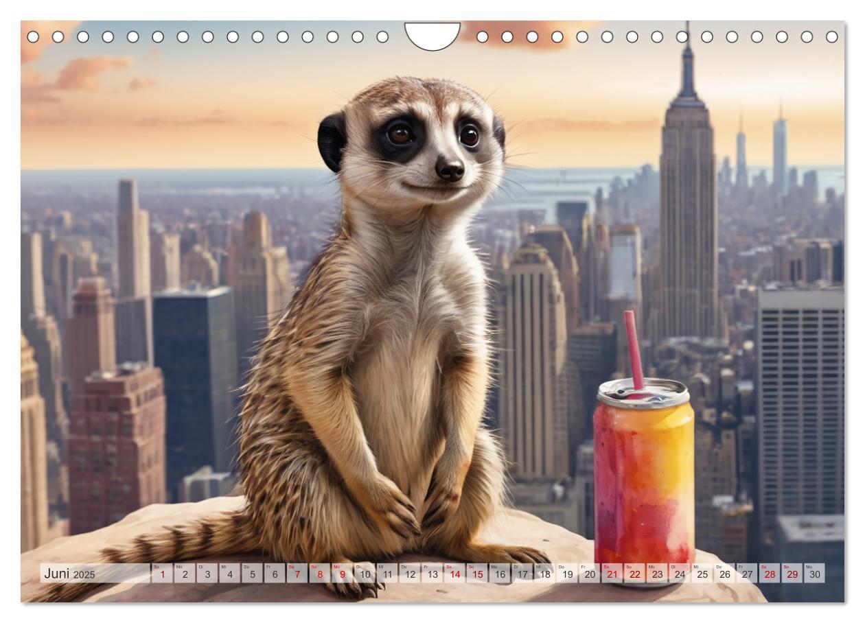 Bild: 9783383797880 | Erdmännchen in New York City (Wandkalender 2025 DIN A4 quer),...