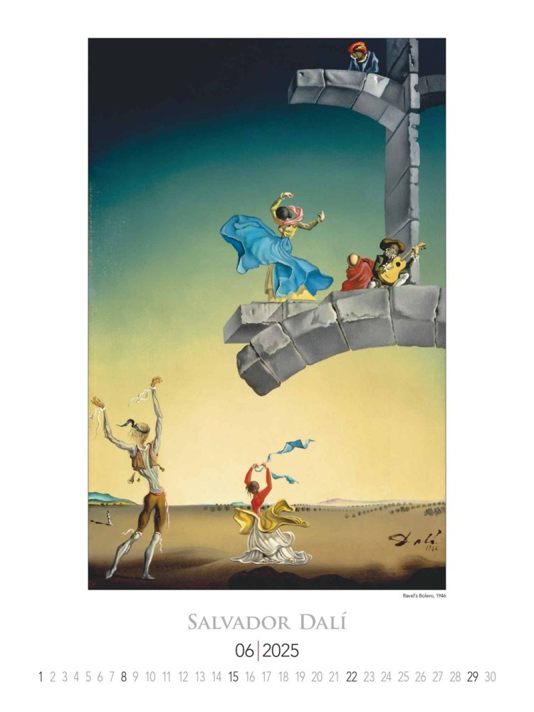 Bild: 4251732344054 | Alpha Edition - Salvador Dali 2025 Bildkalender, 42x56cm, Kalender...