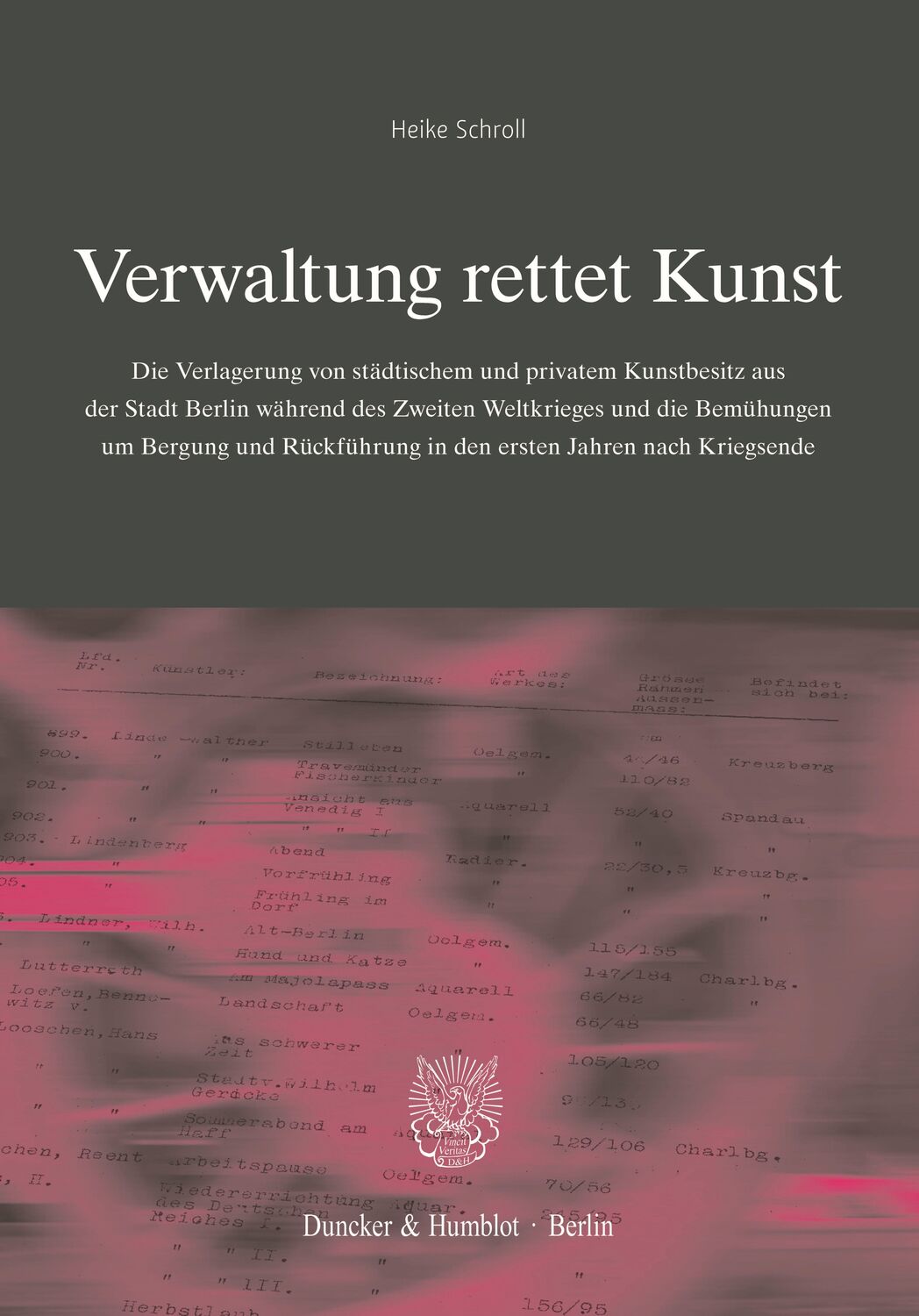 Cover: 9783428188222 | Verwaltung rettet Kunst. | Heike Schroll | Buch | 435 S. | Deutsch