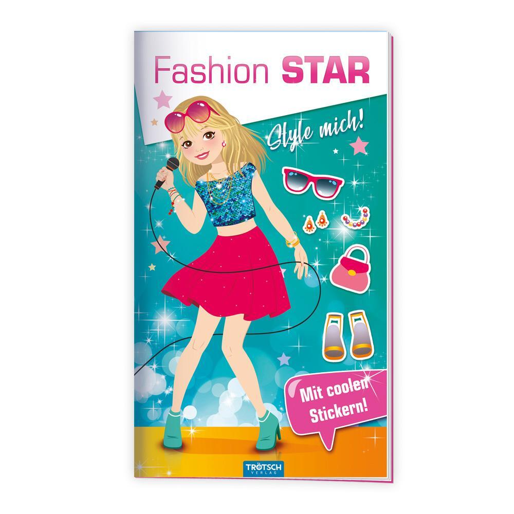 Cover: 9783988020819 | Trötsch Malbuch Stickermalbuch Fashion-Star Popstar | Trötsch Verlag