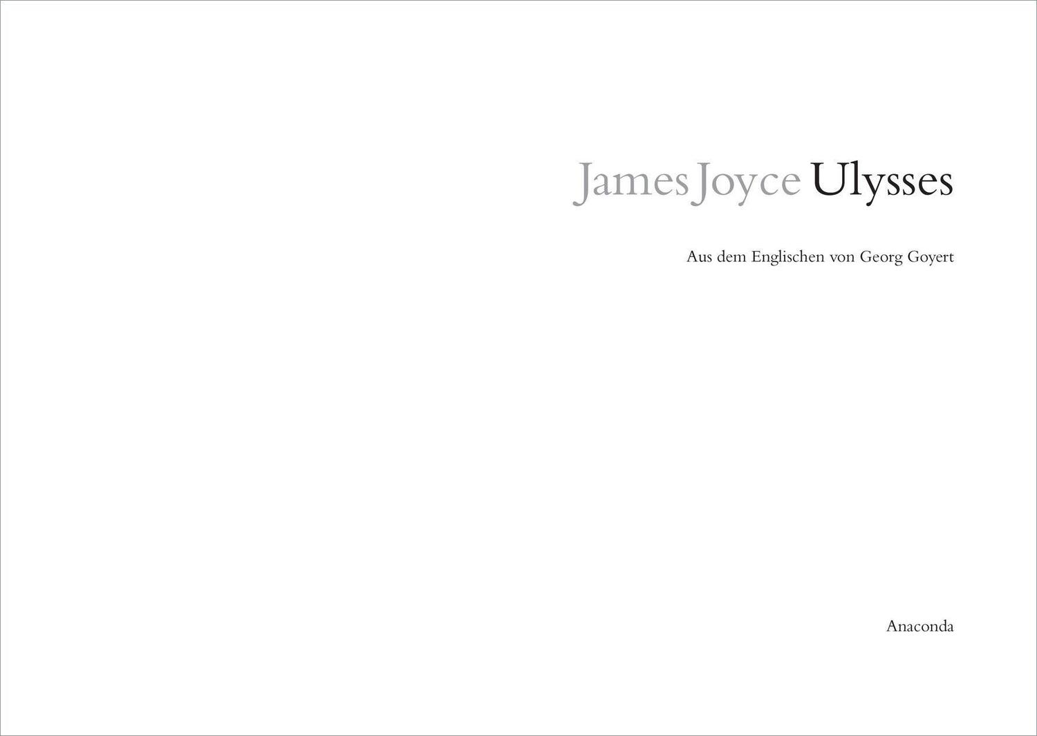 Bild: 9783730601570 | Ulysses (Roman) | James Joyce | Buch | 830 S. | Deutsch | 2014