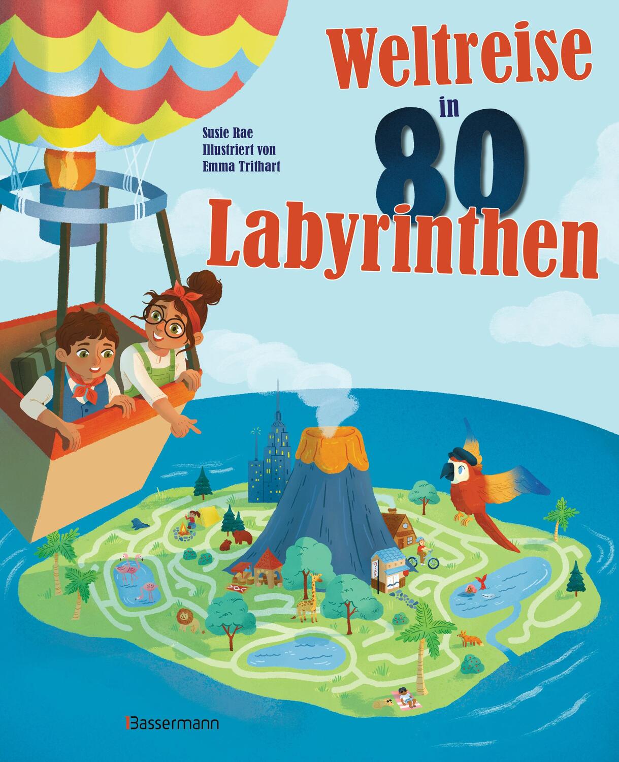 Cover: 9783809446286 | Weltreise in 80 Labyrinthen. Das Rätselbuch Für Kinder ab 7 Jahren