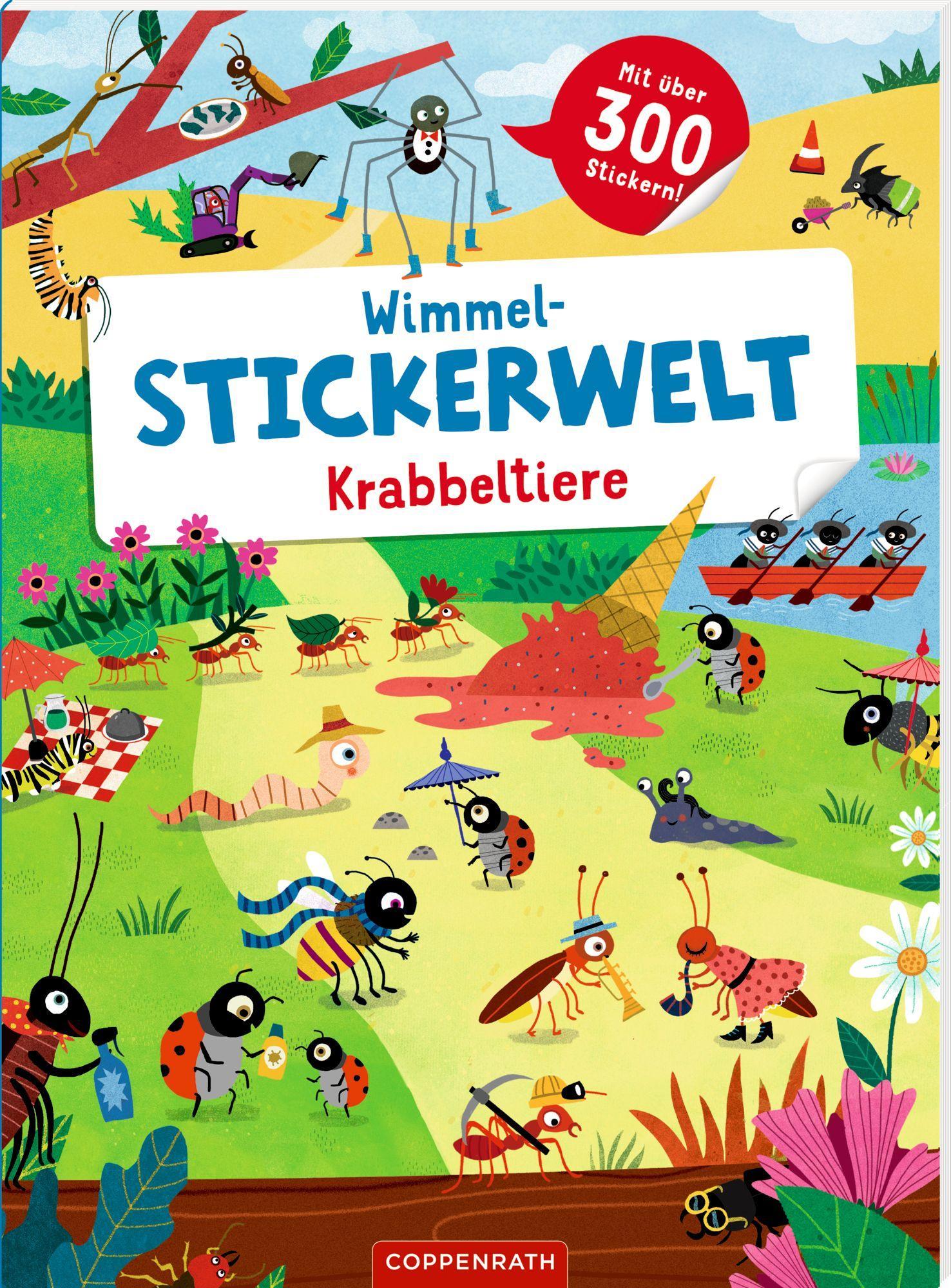 Cover: 9783649672111 | Wimmel-Stickerwelt - Krabbeltiere | Mit über 300 Stickern | Johnson