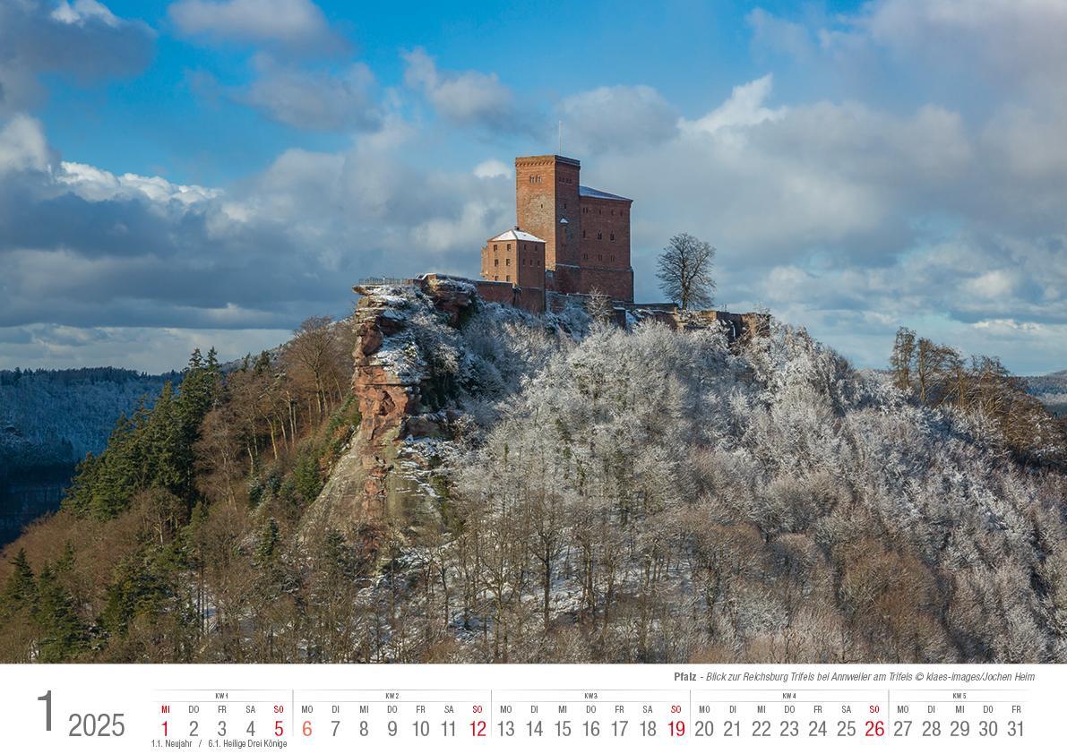 Bild: 9783965352384 | Die Pfalz 2025 Bildkalender A3 Spiralbindung | Holger Klaes | Kalender