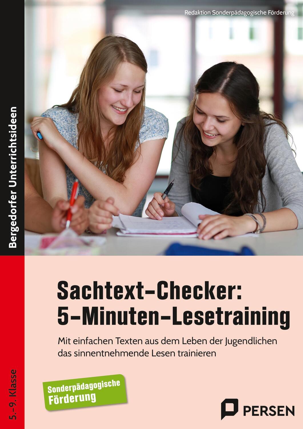 Cover: 9783403212782 | Sachtext-Checker: 5-Minuten-Lesetraining - Sopäd | Förderung | 25 S.