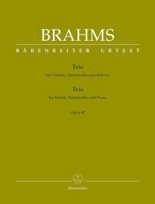 Cover: 9790006541102 | Trio für Violine, Violoncello und Klavier op. 87, Partitur und Stimmen